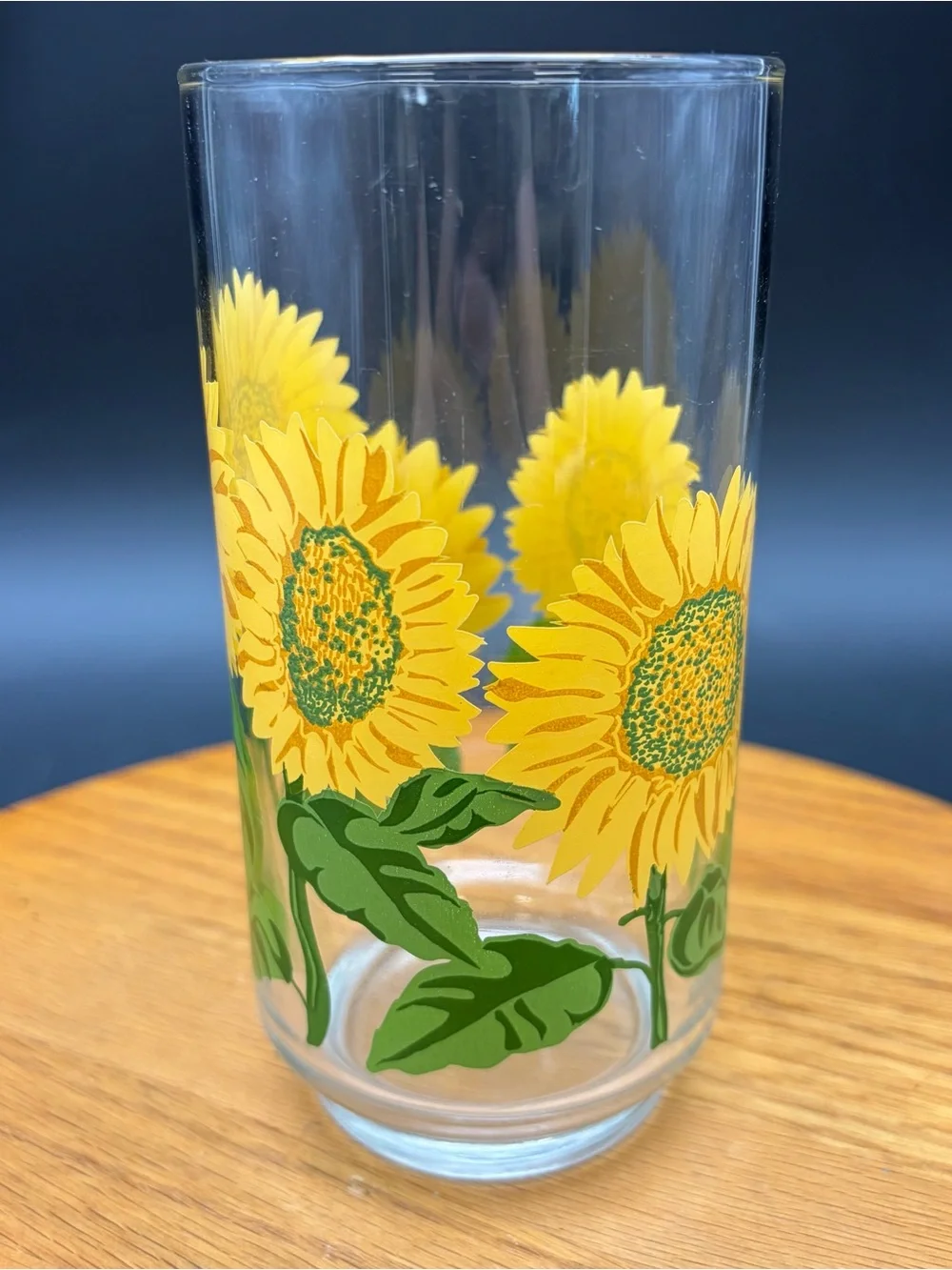 Libbey vintage sunflower